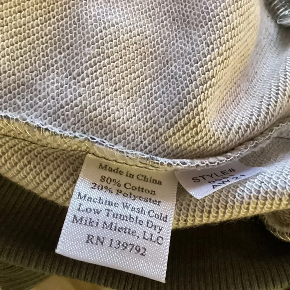 NWT Miki Miette Brand Boys Green Camo Long Sleeve Henley Sizes 6 and 8